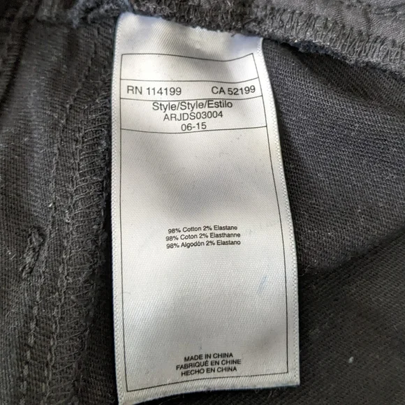 Roxy Black Denim Cutoff Short Shorts Size 28 - Picture 6 of 8